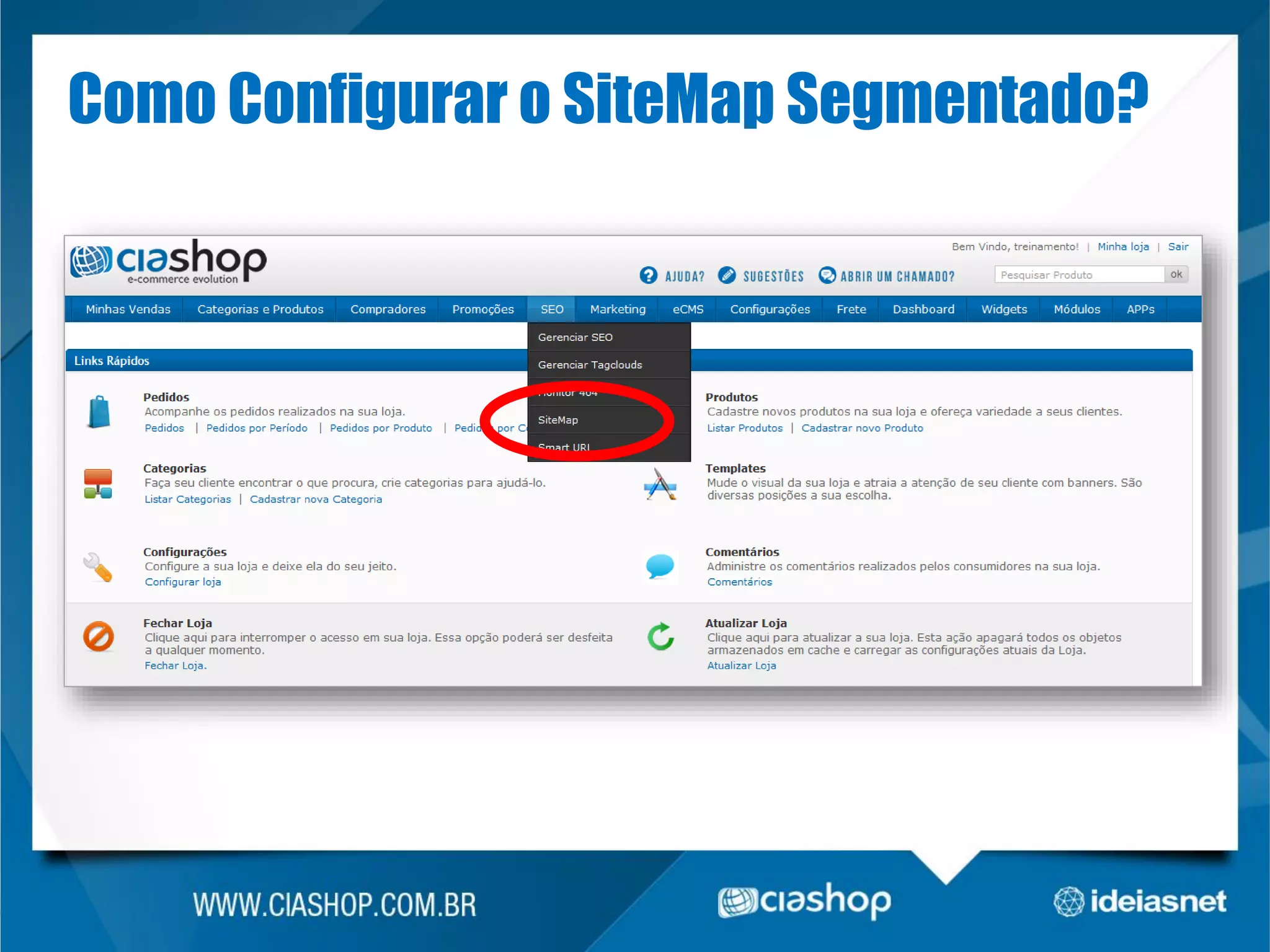 Como Configurar o SiteMap Segmentado?

 