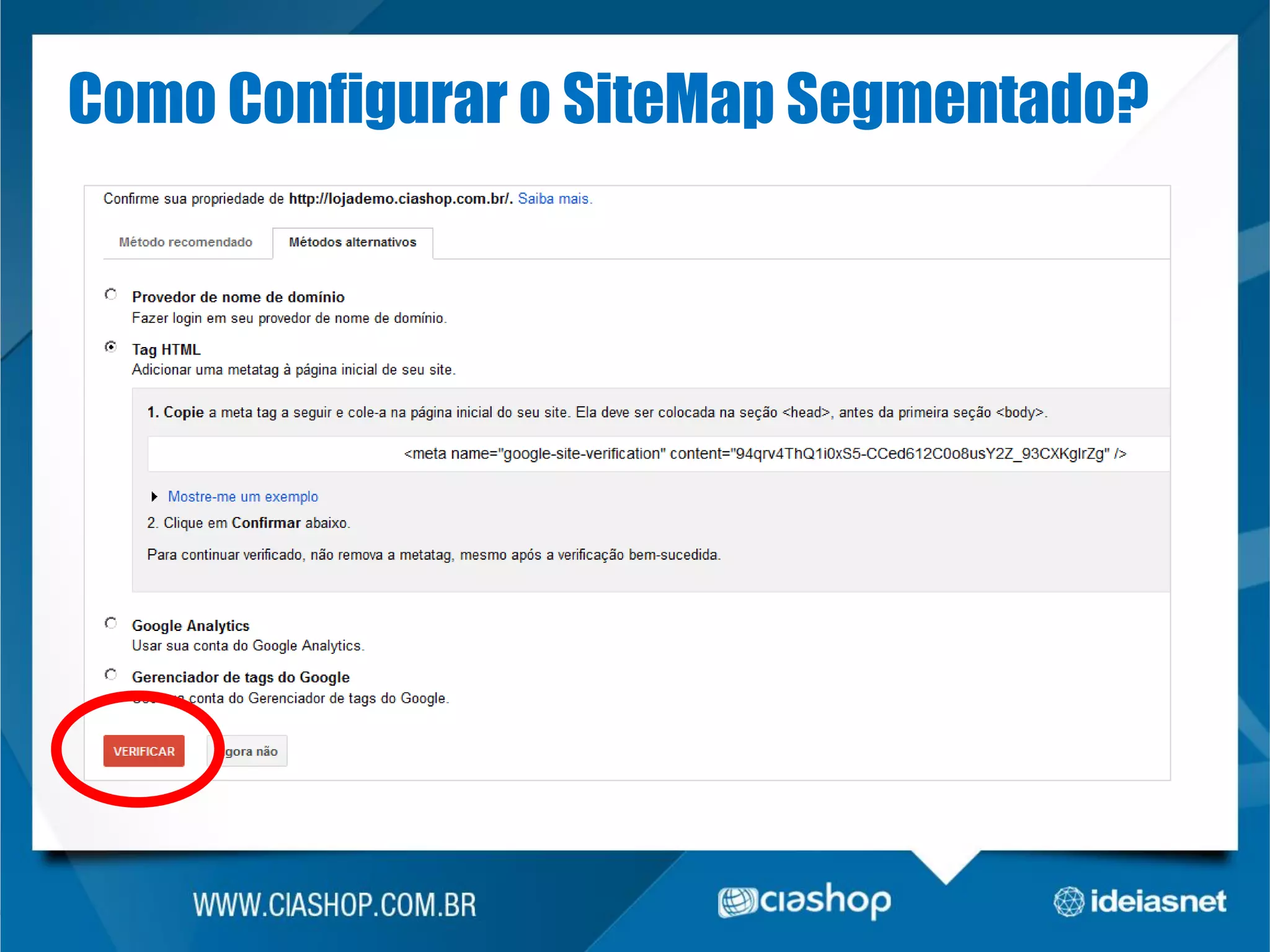 Como Configurar o SiteMap Segmentado?

 
