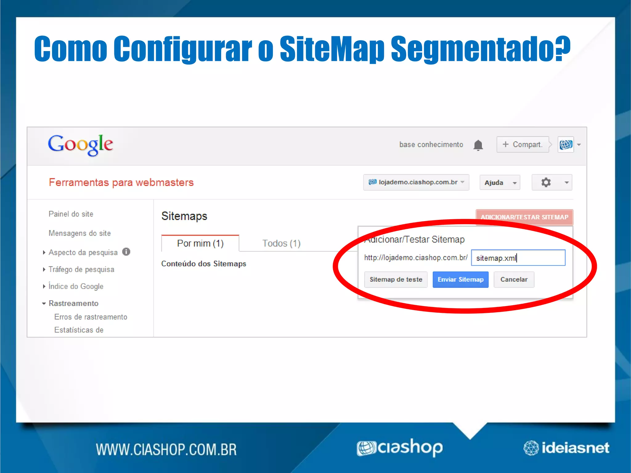 Como Configurar o SiteMap Segmentado?

 