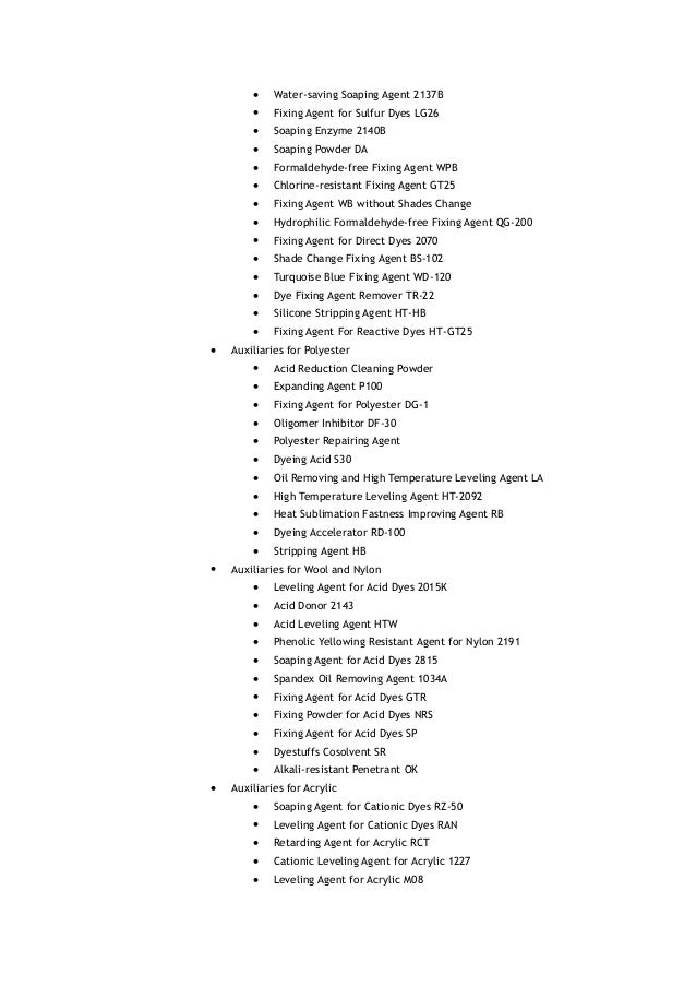 sitemap textile auxiliaries chemicals