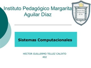 Instituto Pedagógico Margarita Aguilar Díaz Sistemas Computacionales HECTOR GUILLERMO TELLEZ CALIXTO 402 
