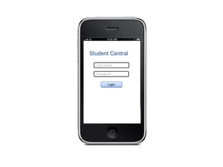 Student Central

  Username

  Password

        Login
 
