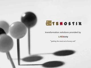 siteNostix
transformation solutions provided by
LAB3sixty
“getting the most out of every call”

 