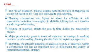 Comprehensive Construction Site Management and Layout Planning for ...
