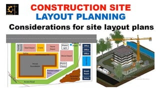 Comprehensive Construction Site Management and Layout Planning for ...