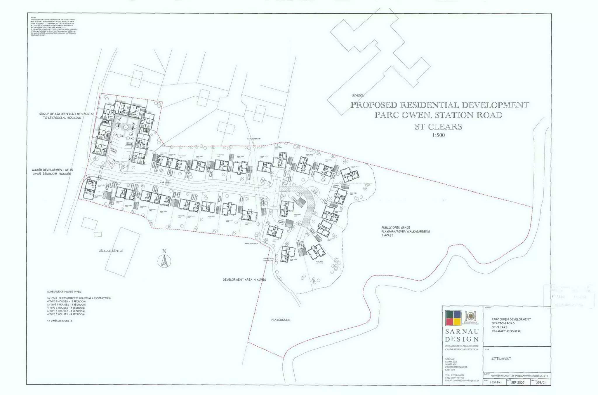New Housing Site Plan Station Road, St Clears PPT