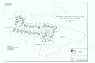 New Housing Site Plan Station Road, St Clears