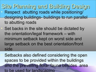 Site Planning for Architectural Projects | PPT