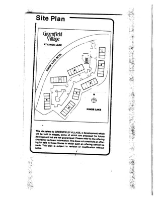 Site plan of greenfield village at king's lake naples florida