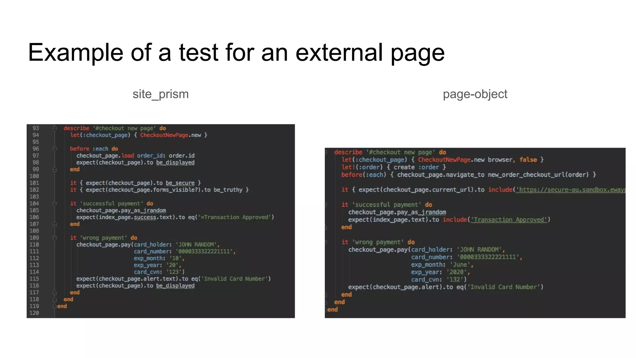 Example of a test for an external page
site_prism page-object
