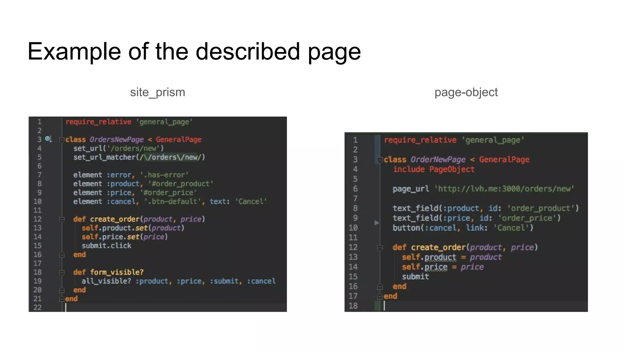 Example of the described page
site_prism page-object