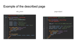 Example of the described page
site_prism page-object
 