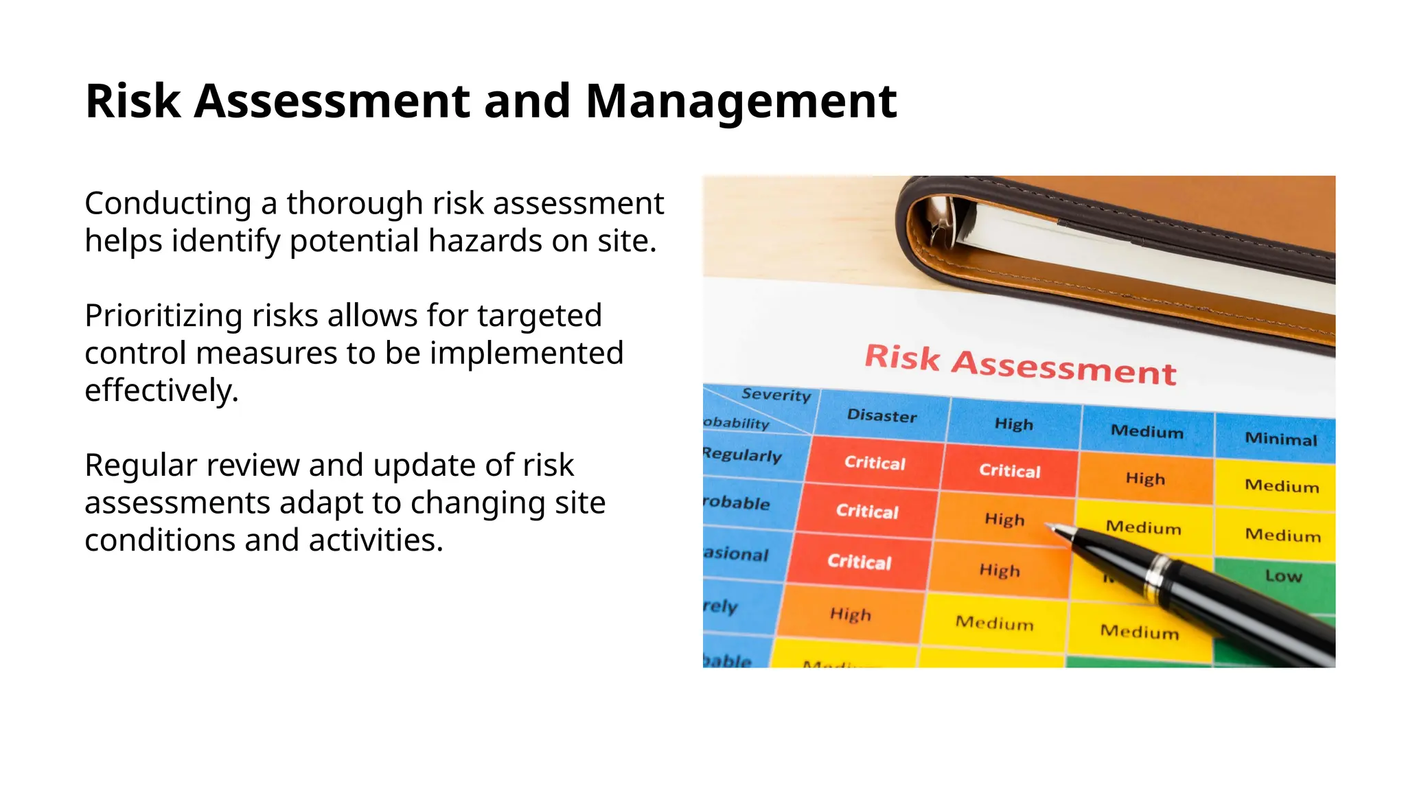 Addressing Risks On Site Site Protection Planning – Health And Safety Planning.pptx
