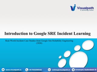 Site Reliability Engineering Training & SRE Certification Course.ppt