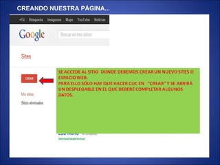 CREANDO NUESTRA PÁGINA...