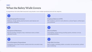 Walk Risk Assessment Site Safety Walk Assessment with eAuditor Audits & Inspections | PDF