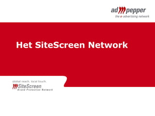 Het SiteScreen Network  