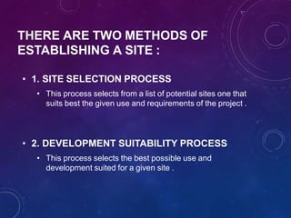Site selection | PPTX