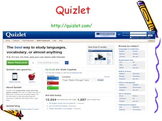 Quizlet http://quizlet.com/   
