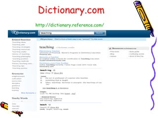 Dictionary.com http://dictionary.reference.com/   