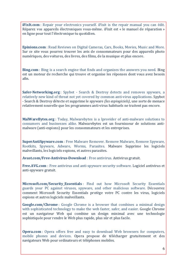 Bons Plans - Sites internet utiles