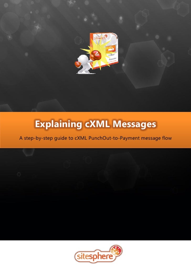 Explaining cXML Messages SiteSphere PunchOut Catalogs