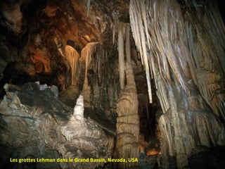 Les grottes Lehman dans le Grand Bassin, Nevada, USA

 
