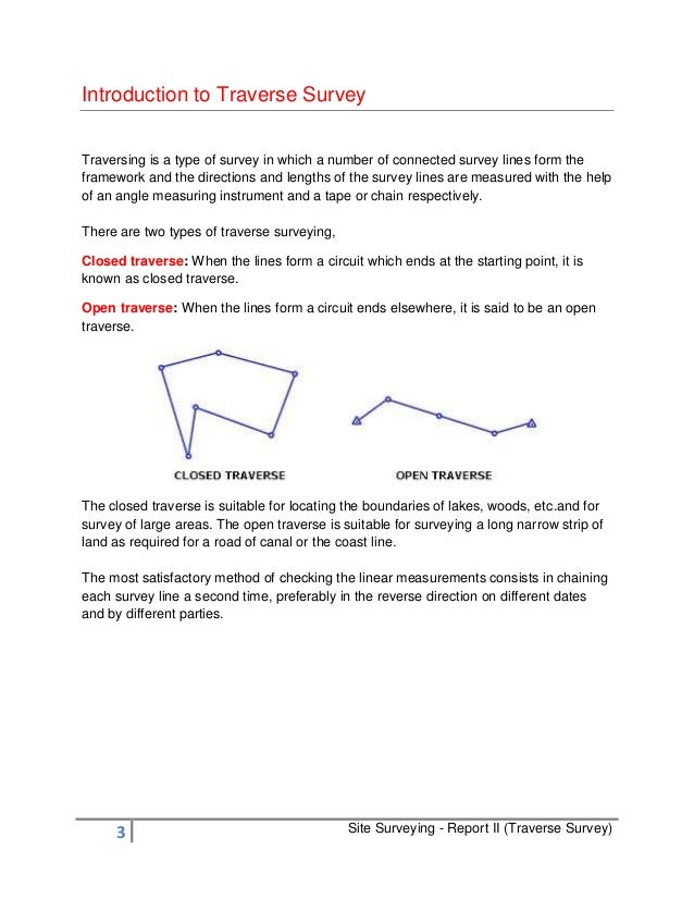 site surveying report ii surveying report
