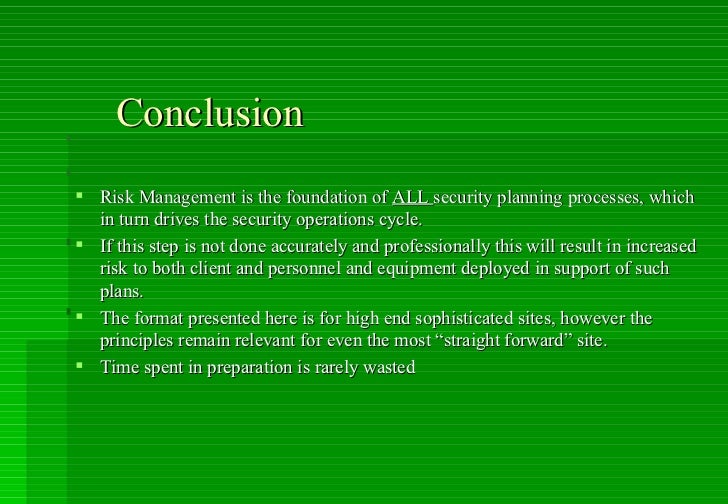 Conclusion of cctv
