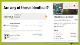 Are any of these identical?
•Identical vs not identical
%
 