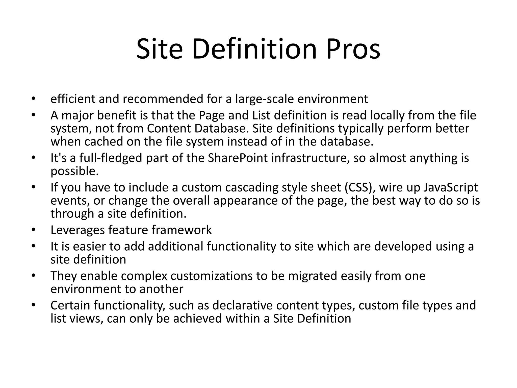 SharePoint Site templates, site definitions, feature stapling