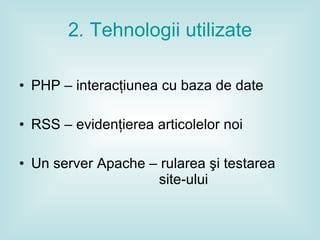 Proiect Programare Web | PPT
