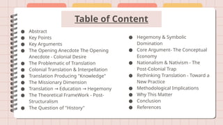 Rethinking Translation SITING TRANSLATION HISTORY, POST-STRUCTURALISM, AND THE COLONIAL ...