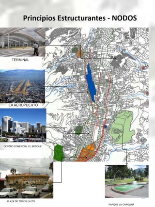 Principios Estructurantes - NODOS20TERMINALEX AEROPUERTOCENTRO COMERCIAL EL BOSQUEPLAZA DE TOROS QUITOPARQUE LA CAROLINA