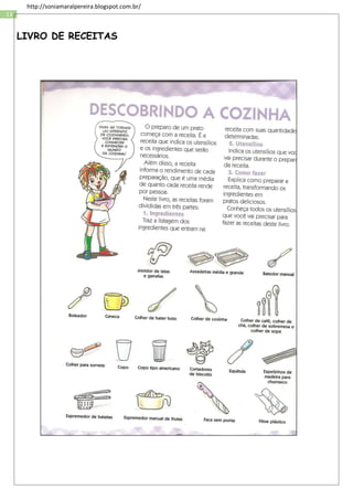 13
http://soniamaralpereira.blogspot.com.br/
LIVRO DE RECEITAS
 