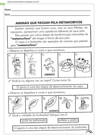 33
http://soniamaralpereira.blogspot.com.br/
Nome _______________________________________________________
Data _______________________________________________________
 