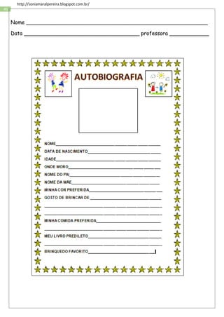 41
http://soniamaralpereira.blogspot.com.br/
Nome _______________________________________________________
Data ___________________________________ professora ____________
 