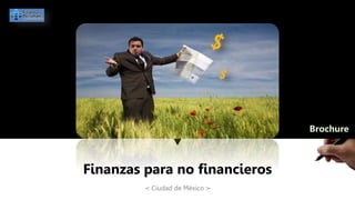 ≺ Ciudad de México ≻
Brochure
Finanzas para no financieros
 