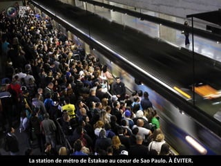 La station de métro de Èstakao au coeur de Sao Paulo. À ÉVITER.
 
