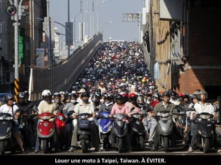 Louer une moto à Taipei, Taiwan. À ÉVITER.
 