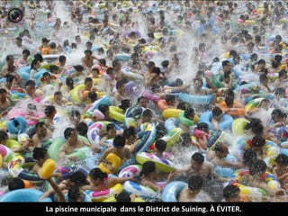 La piscine municipale dans le District de Suining. À ÉVITER.
 