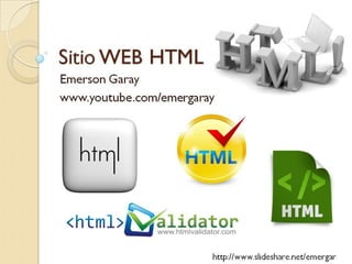 Sitio web html