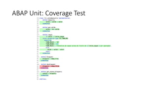 ABAP Unit: Coverage Test
 