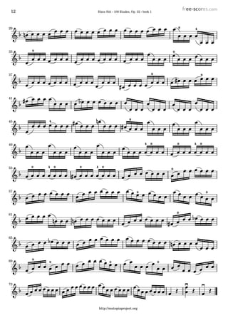 12 Hans Sitt - 100 Etudes, Op. 32 - book 1
029 4
033 0
037 0
41
045 4
04 049 4 0
053 00 4 0 04
057 0
061
65
069 0
0 0
73
http://mutopiaproject.org
 