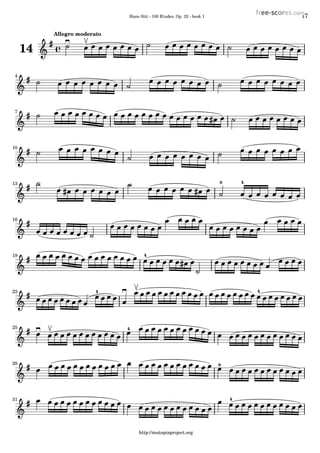 Hans Sitt - 100 Etudes, Op. 32 - book 1 17
14
Allegro moderato
4
7
10
013 4
16
419
22 44
425
28 0
431
http://mutopiaproject.org
 