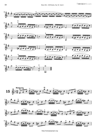18 Hans Sitt - 100 Etudes, Op. 32 - book 1
34 4 4
4
37
40 44
443
44046
449
8
615
0Moderato
4 0 0
047 0 4
4010
http://mutopiaproject.org
 