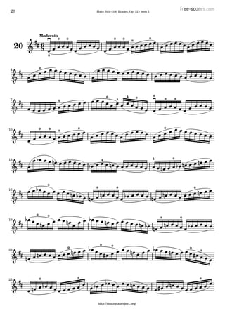 28 Hans Sitt - 100 Etudes, Op. 32 - book 1
0
8
620
Moderato
0
00 00 0
4
0
0 00 0
7 0 4
0 4
010 0
00 0
0413 4
16
0
0
00
0
19
0
0 0
22
0
0
0 00
25 000
http://mutopiaproject.org
 