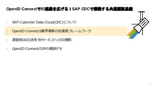 【SAP Inside Track Tokyo 2021】OpenID ConnectであなたのIDが広がる！SAP CDCで構築する共通認証基盤
