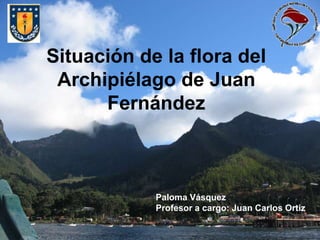 Situación de la flora del
Archipiélago de Juan
Fernández
Paloma Vásquez
Profesor a cargo: Juan Carlos Ortiz
 