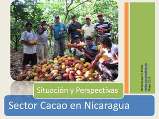 Sector Cacao en Nicaragua
Situación y Perspectivas
MelbaNavarroPrado
melba.navarro@giz.de
Mayo,2013
 
